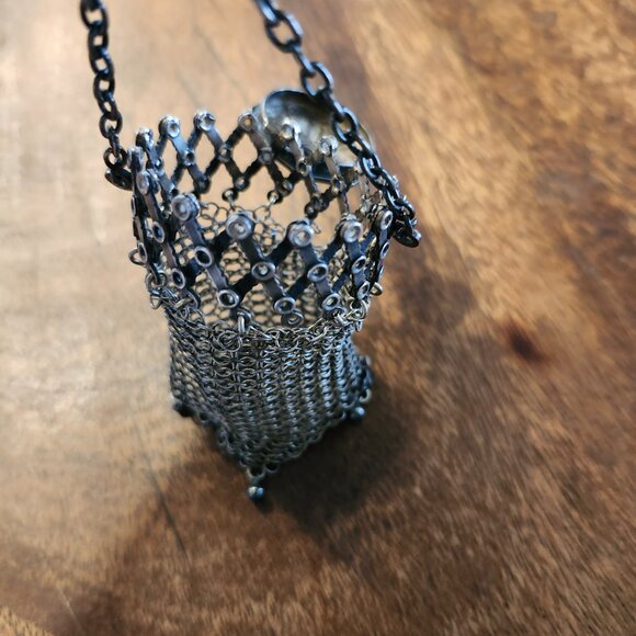 antique metal mesh purse - Picture 5 of 5